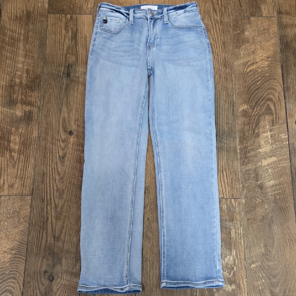 KanCan Light Wash Straight-Leg Jeans